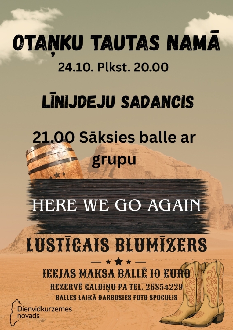Līnijdeju sadancis afiša