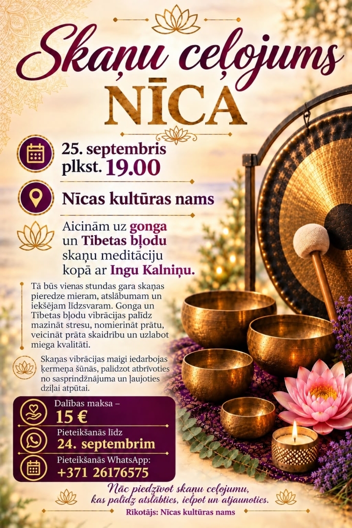 Skaņu ceļojums Nīca afiša