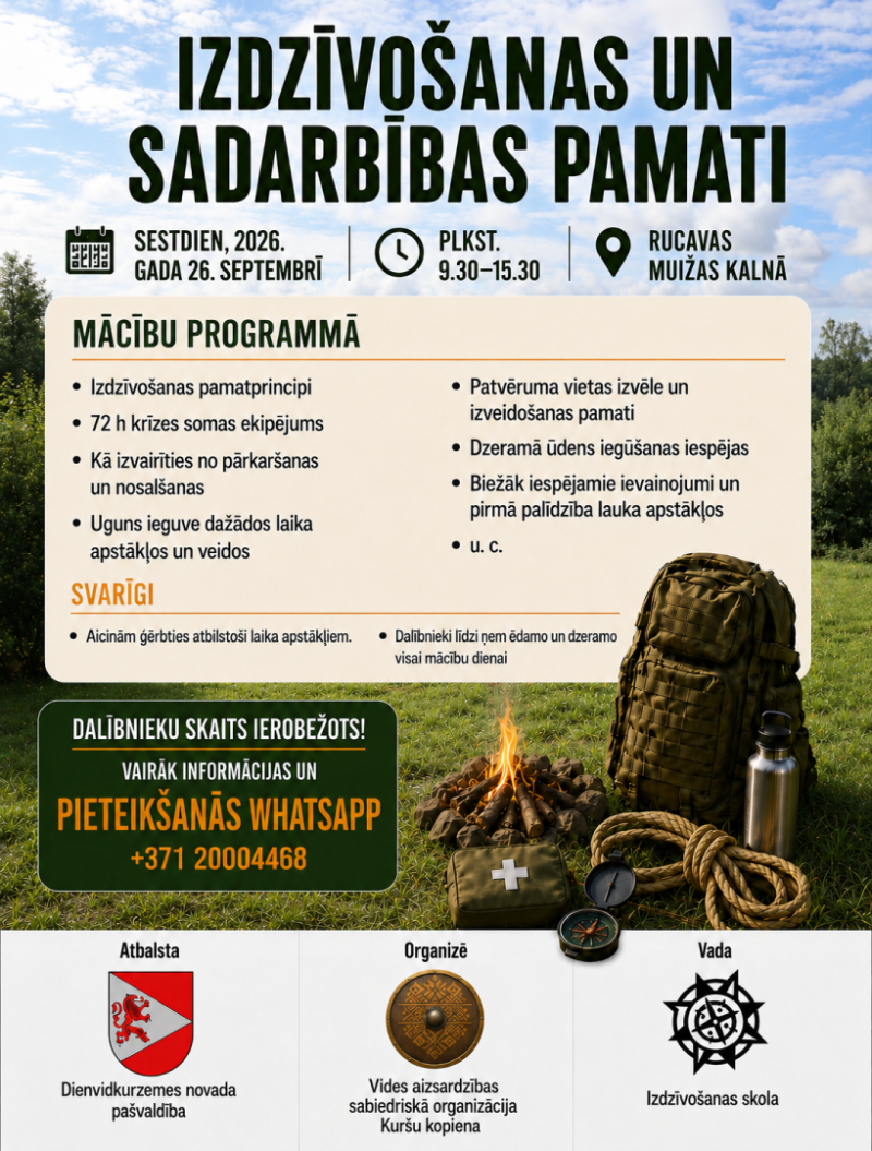 Izdzīvošanas un sadarbības pamati afiša