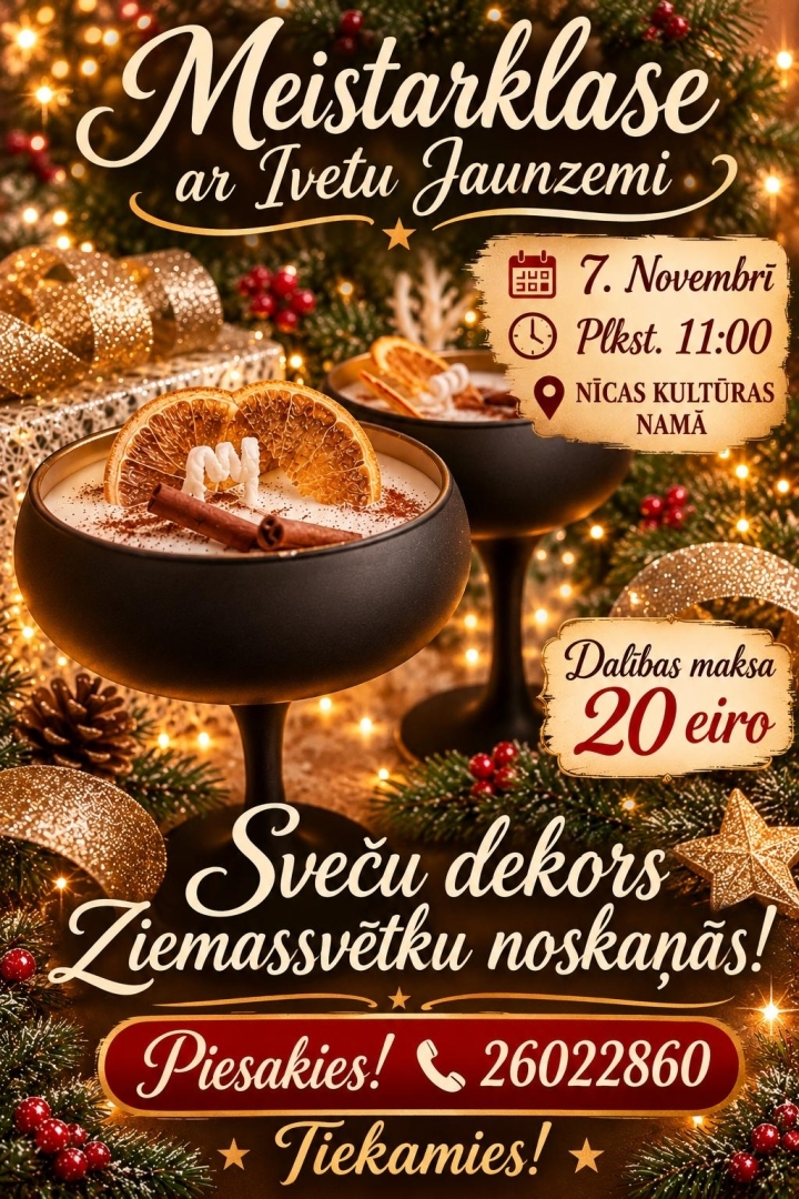 Meistarklases afiša