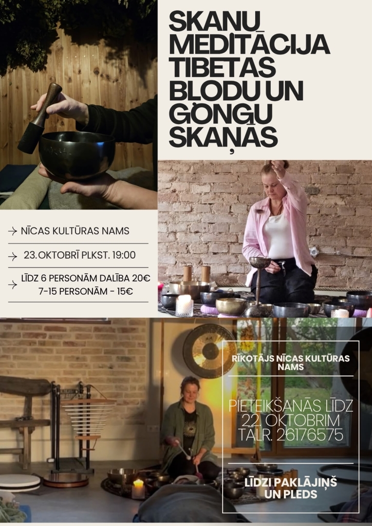 Skaņu meditācijas afiša 