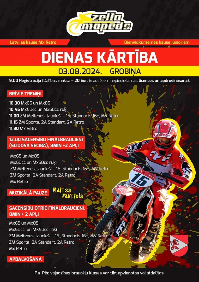 Zelta mopēds - dienas kārtība
