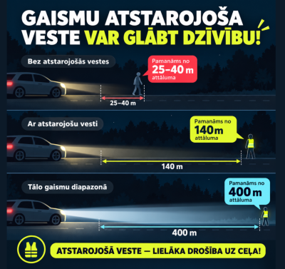 Esi uzmanīgs uz ceļa