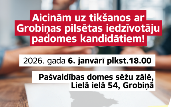 Grobinas pilsētas PI kandidātu tiksanas