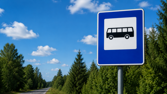 Autobusa pietura