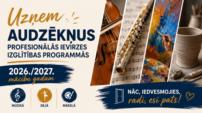 Uzņem audzēkņus 