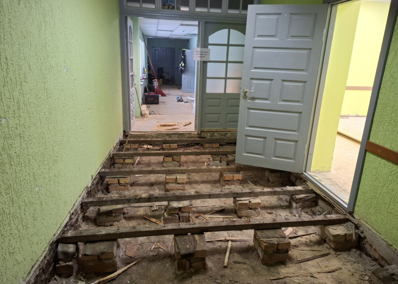 Remonts Vaiņodes skolā