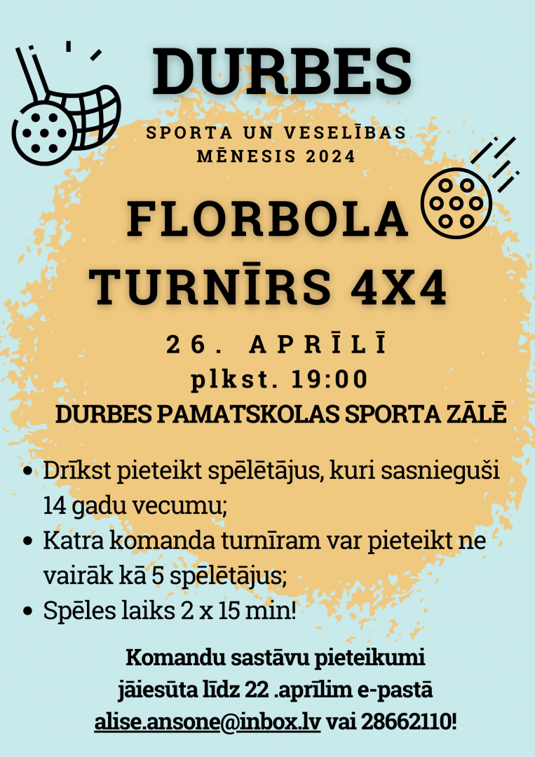 Florbola turnīrs 4x4