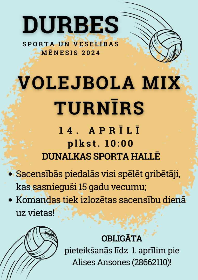 Volejbola MIX turnīrs