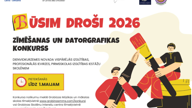 Zīmēšanas konkursa afiša