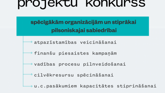 Biedrības un nodibinājumi var iesniegt pieteikumus otrajā AIF Kapacitātes projektu konkursā