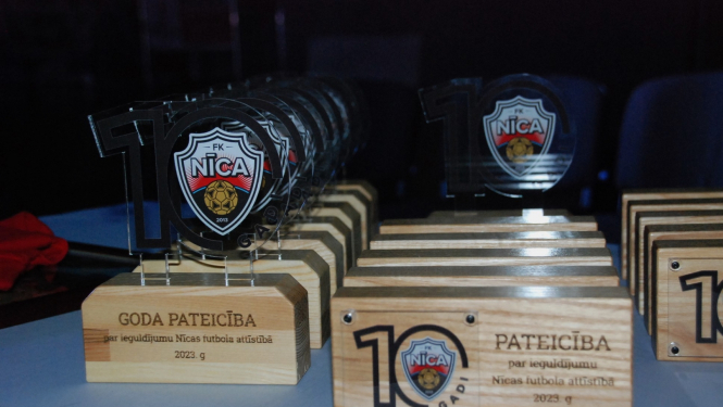 Futbola klubam ''NĪCA'' aizvadīti 10 gadi