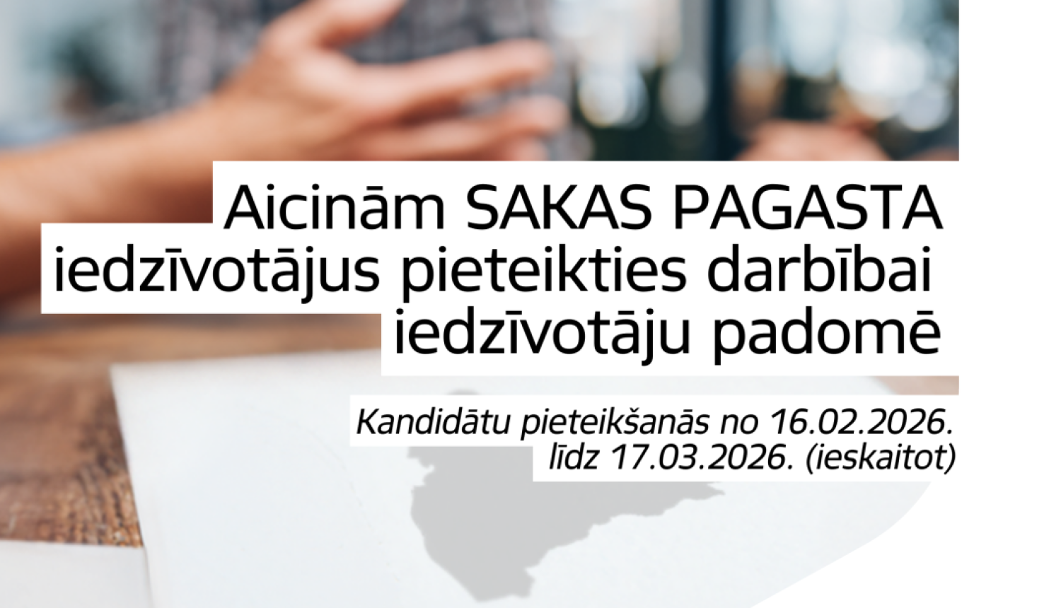 Sakas pagasta iedzīvotāju padomes kandidātu uzsaukums