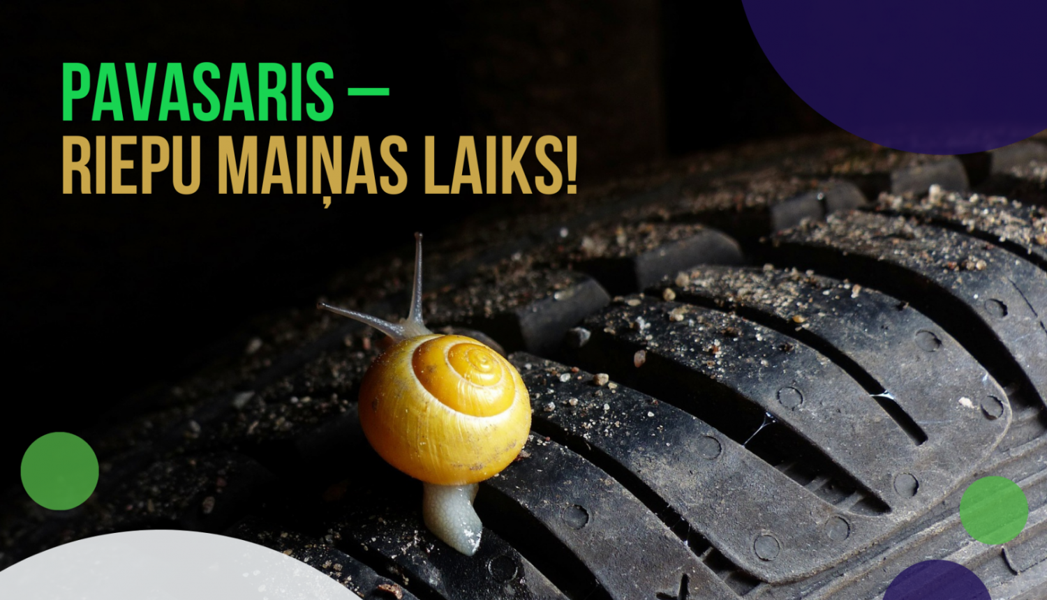 Pavasaris – riepu maiņas laiks