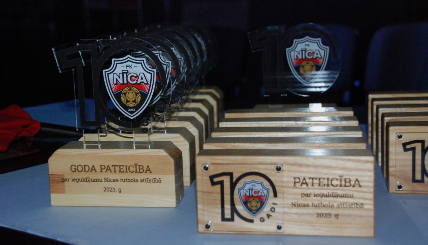 Futbola klubam ''NĪCA'' aizvadīti 10 gadi